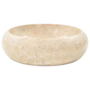 Vasque Ronde En Marbre Creme