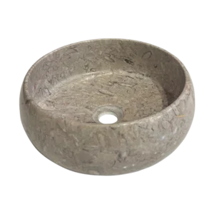Vasque Ronde En Marbre Gris