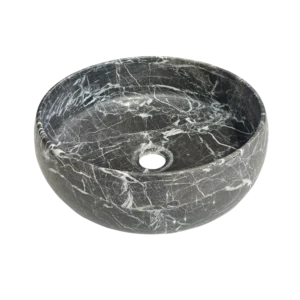 Vasque Ronde En Marbre Noir Blank