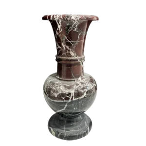 Vase En Marbre Noir Blanc Mix