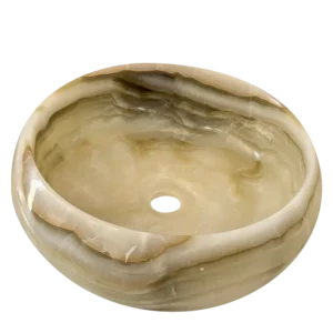 Vasque marbre beige translucide - Luna