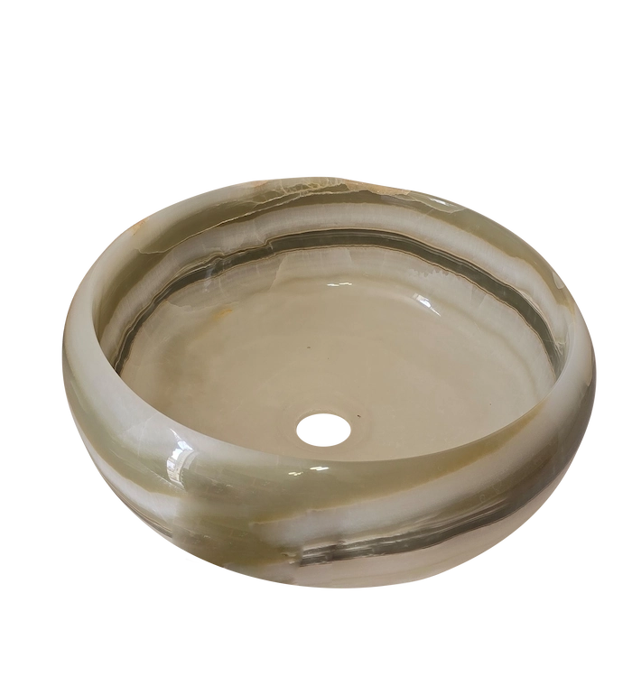 Vasque marbre bandes contrastees - Tivoli