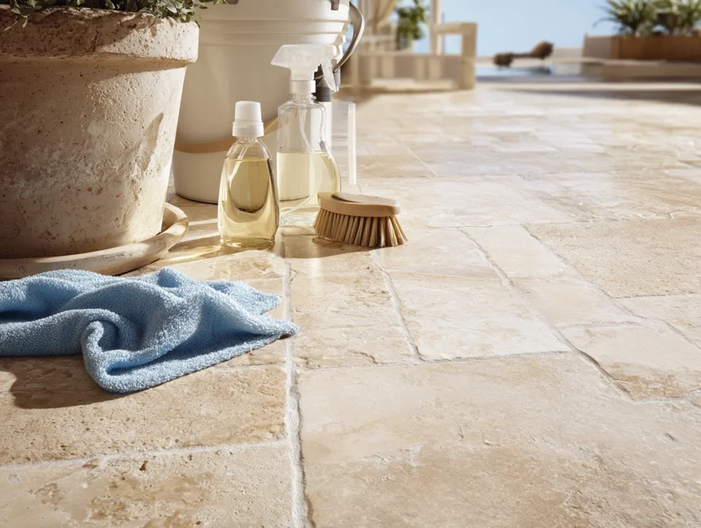 Nettoyer le travertin