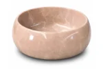 Vasque Ronde en Pierre Naturelle Marbre Biege N°P2516 – Image 2