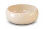 Vasque Ronde en Pierre Naturelle Marbre Creme N°D2505 - Image 2