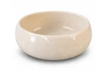 Vasque Ronde en Pierre Naturelle Marbre Creme N°D2506 - Image 2