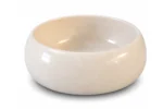 Vasque Ronde en Pierre Naturelle Marbre Creme N°D2517 - Image 2