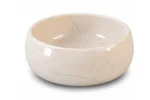 Vasque Ronde en Pierre Naturelle Marbre Creme N°D2519 - Image 2