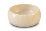 Vasque Ronde en Pierre Naturelle Marbre Creme N°D2520 - Image 2