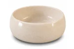 Vasque Ronde en Pierre Naturelle Marbre Creme N°D2522 - Image 2