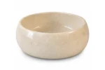 Vasque Ronde en Pierre Naturelle Marbre Creme N°D2524 - Image 2