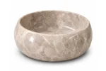 Vasque Ronde en Pierre Naturelle Marbre Light Gris N°P2521 – Image 2