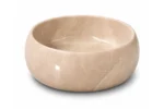 Vasque Ronde en Pierre Naturelle Marbre Rose Biege N°P2530 - Image 2
