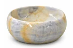 Vasque Ronde en Pierre Naturelle Onyx Bleu Miel N°2501 – Image 2