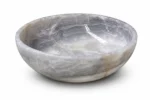 Vasque Ronde en Pierre Naturelle Onyx Crystal Gris N°2511 - Image 2