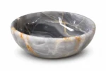 Vasque Ronde en Pierre Naturelle Onyx Gris Miel N°2509 - Image 2