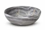 Vasque Ronde en Pierre Naturelle Onyx Gris N°2507 - Image 2