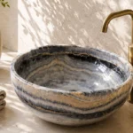 Vasque Ronde en Pierre Naturelle Onyx Mix N°2504