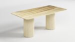 Table à manger Dezire en Travertin – Image 3