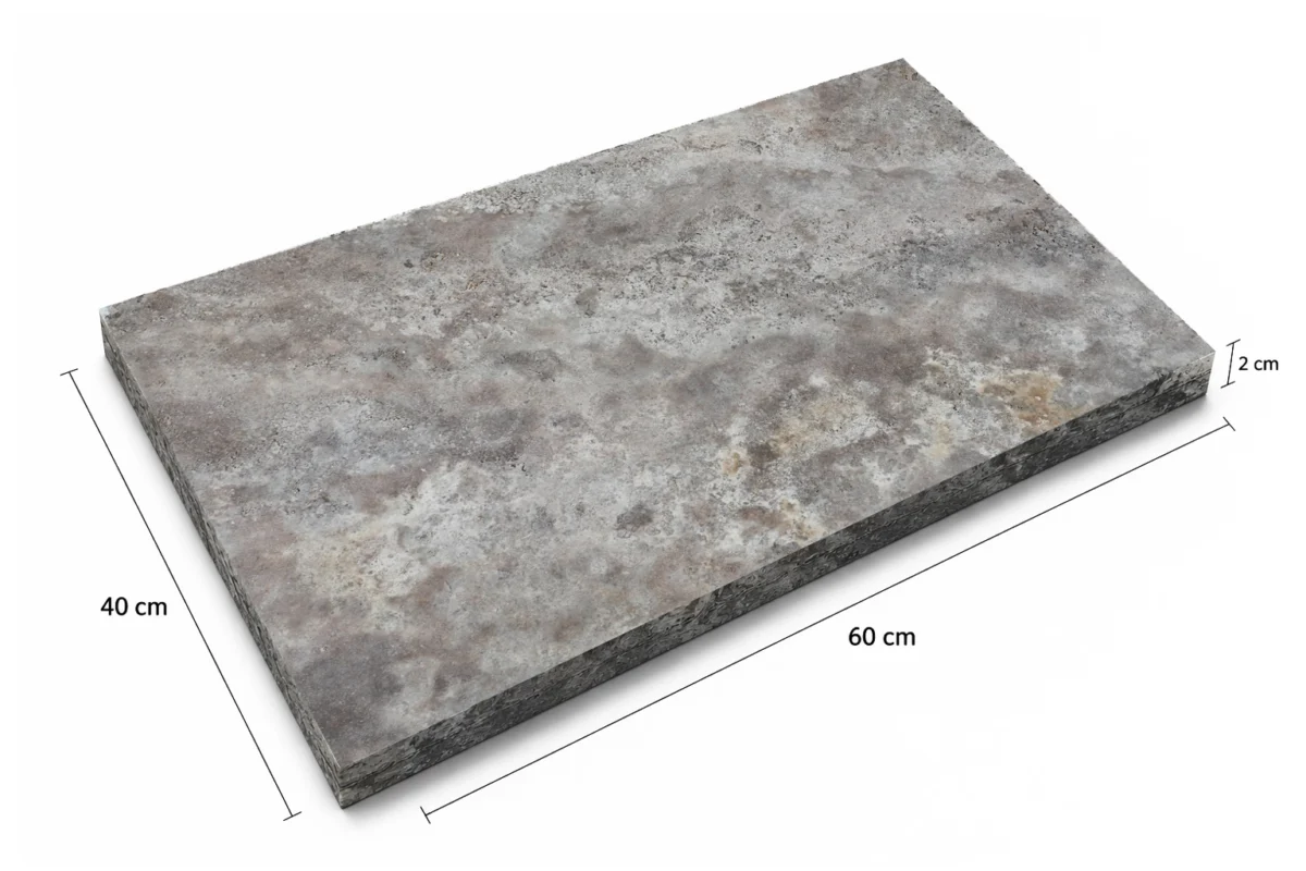 Travertin Silver Comm Cross Cut - Image 2