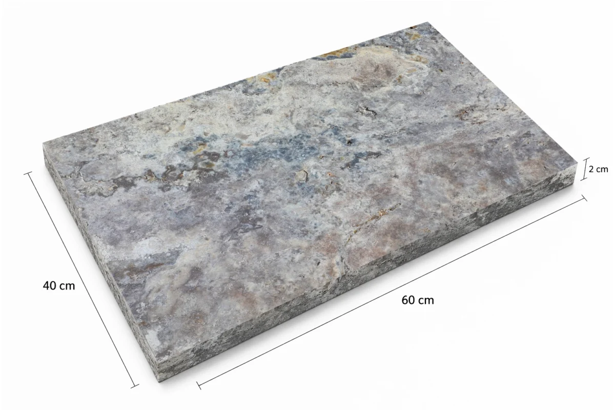 Travertin Silver Cross Cut - Image 2